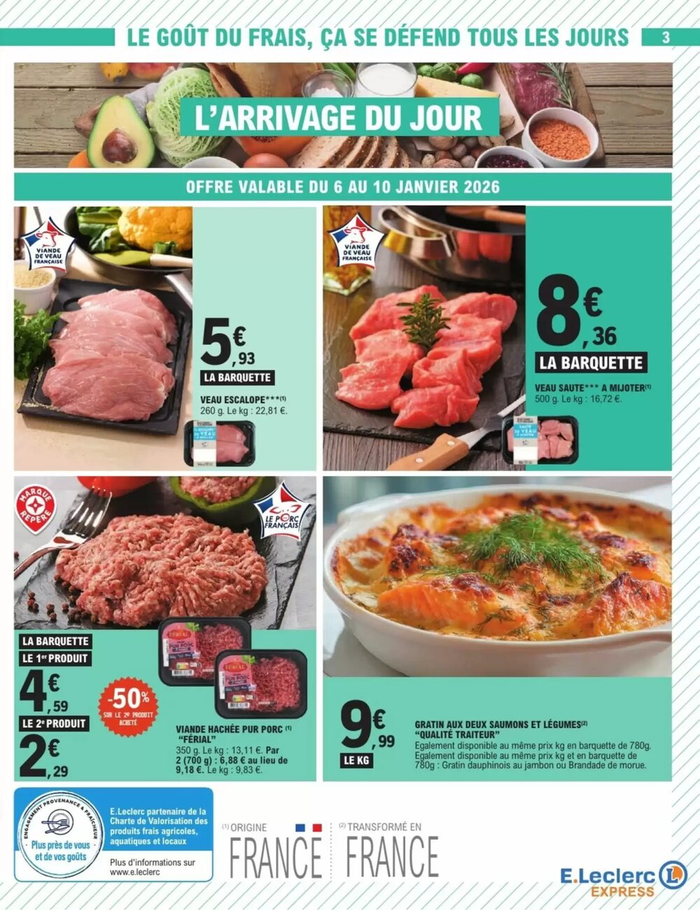 Prospectus promotionnel E.Leclerc Express valable à partir du 06/01/2026 - Page 3.
