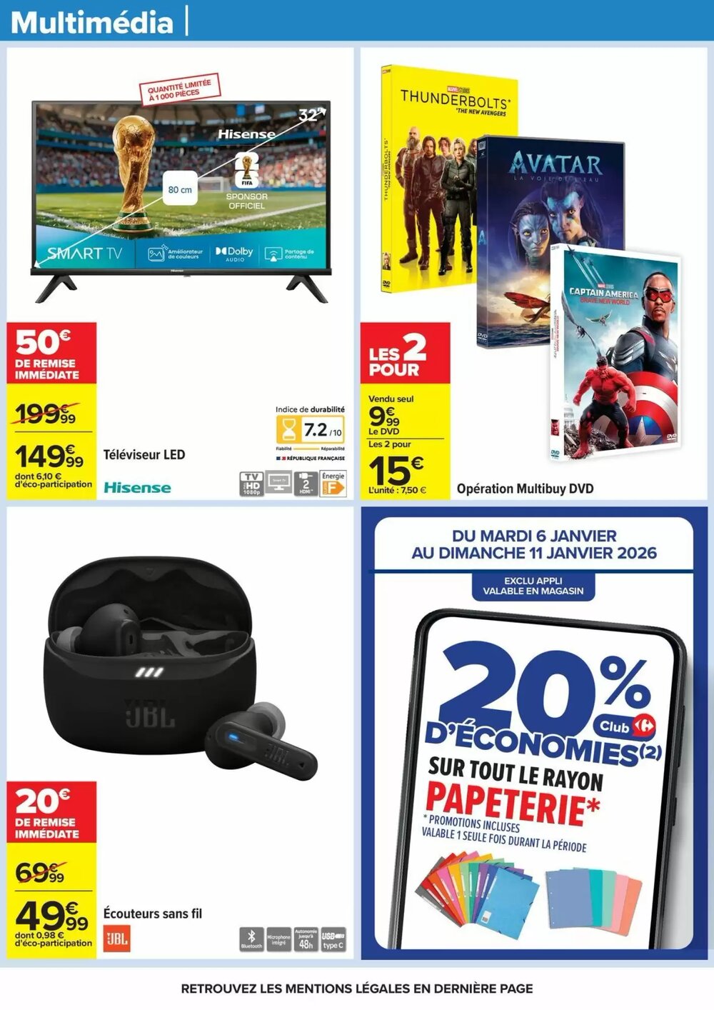 Prospectus promotionnel Carrefour valable à partir du 06/01/2026 - Page 69.