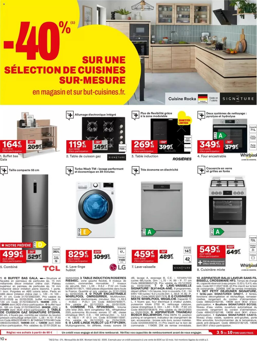 Prospectus promotionnel BUT valable à partir du 06/01/2026 - Page 10.