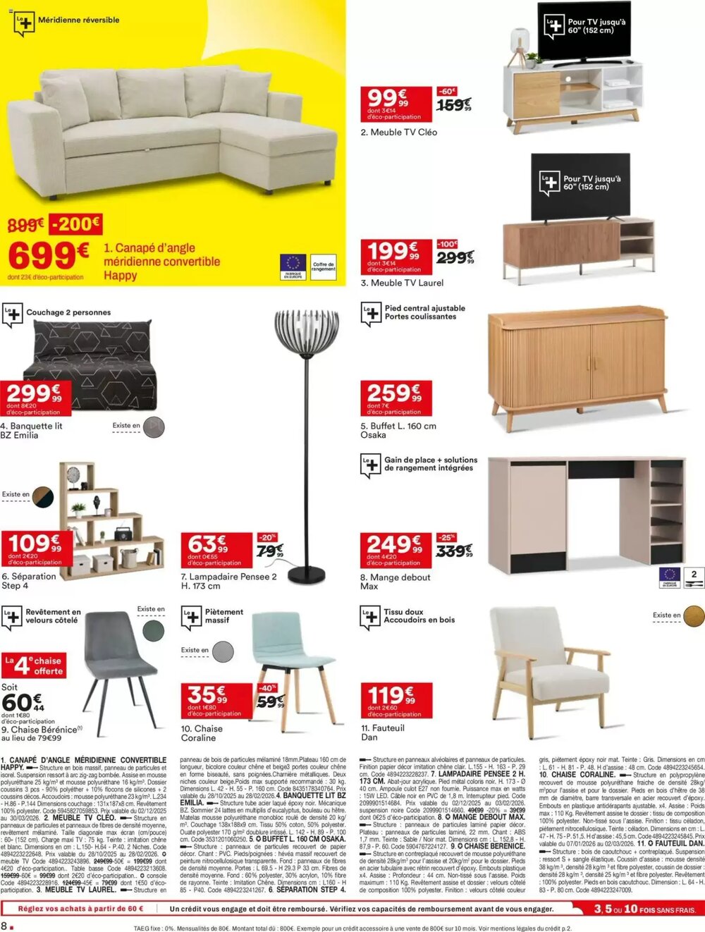 Prospectus promotionnel BUT valable à partir du 06/01/2026 - Page 8.