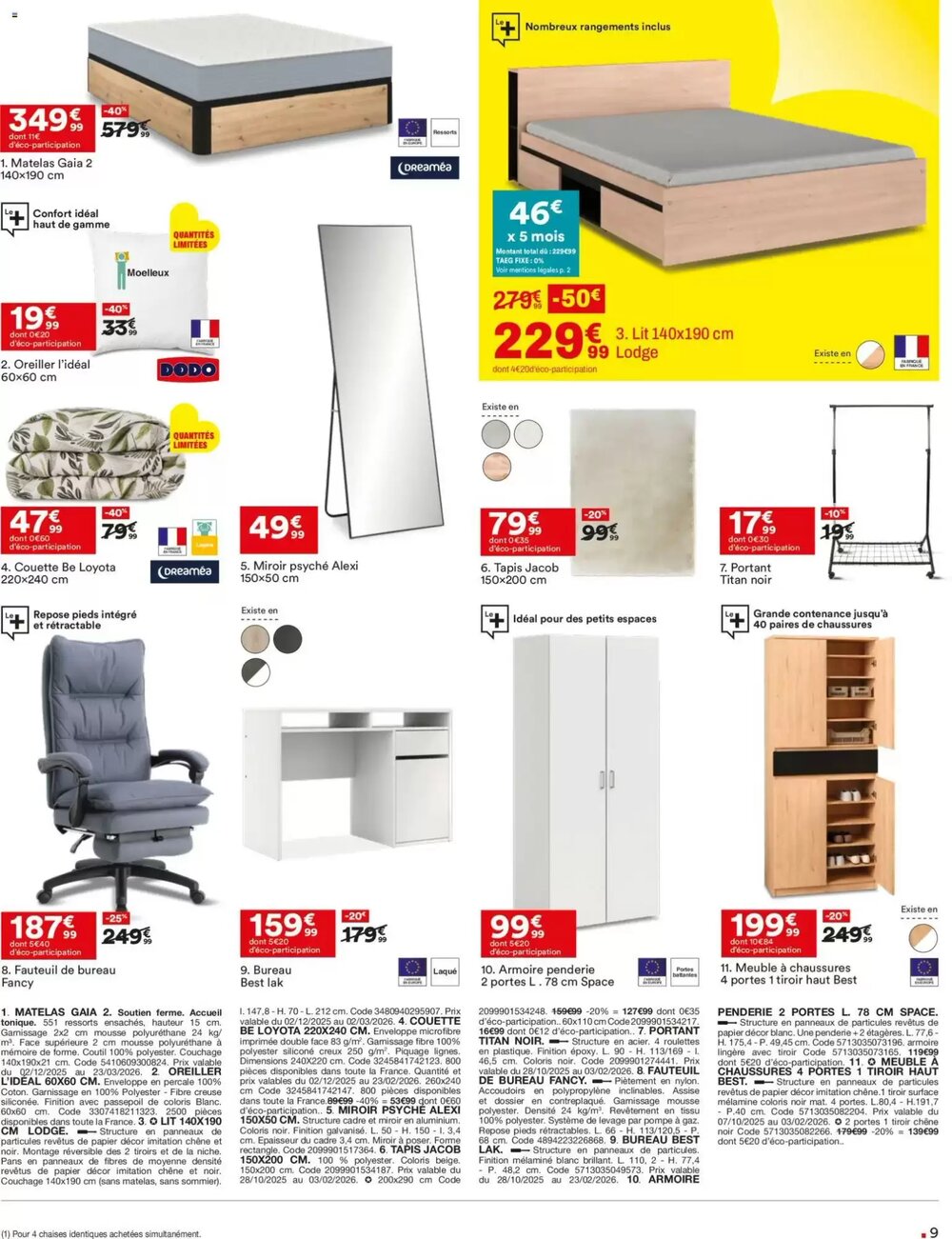 Prospectus promotionnel BUT valable à partir du 06/01/2026 - Page 9.