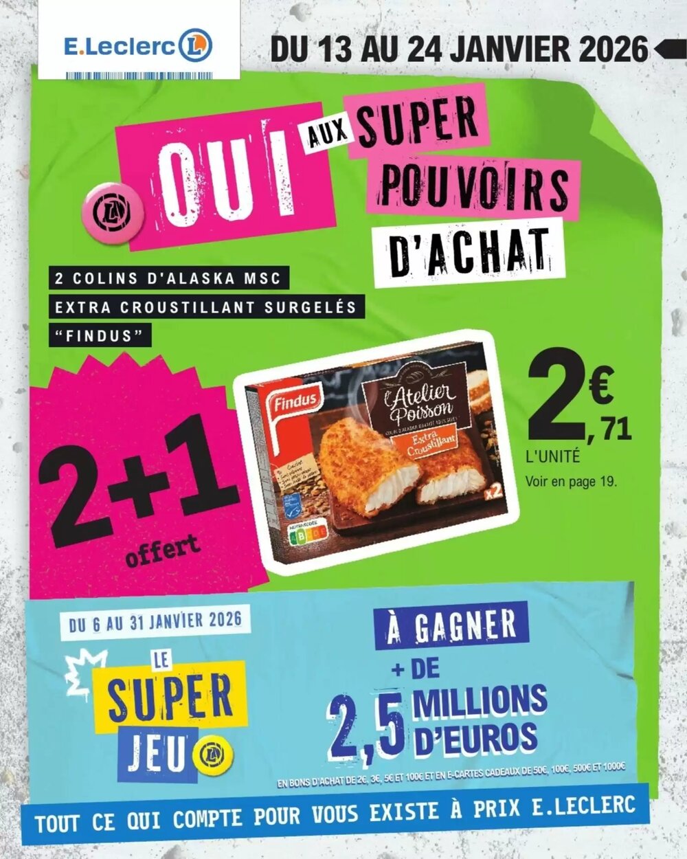 Prospectus promotionnel E.Leclerc valable à partir du 06/01/2026 - Page 1.