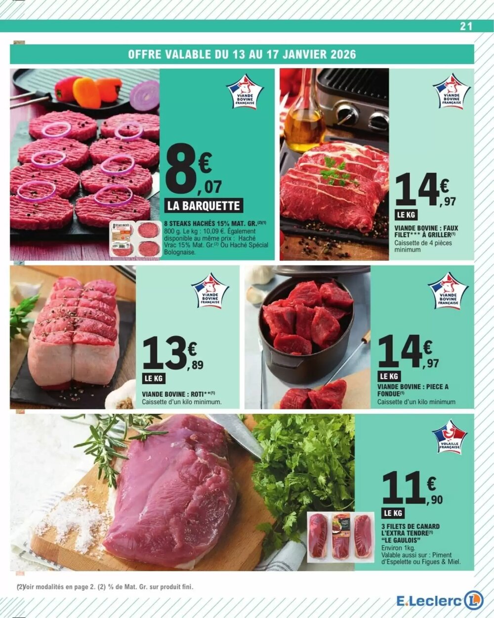 Prospectus promotionnel E.Leclerc valable à partir du 06/01/2026 - Page 21.
