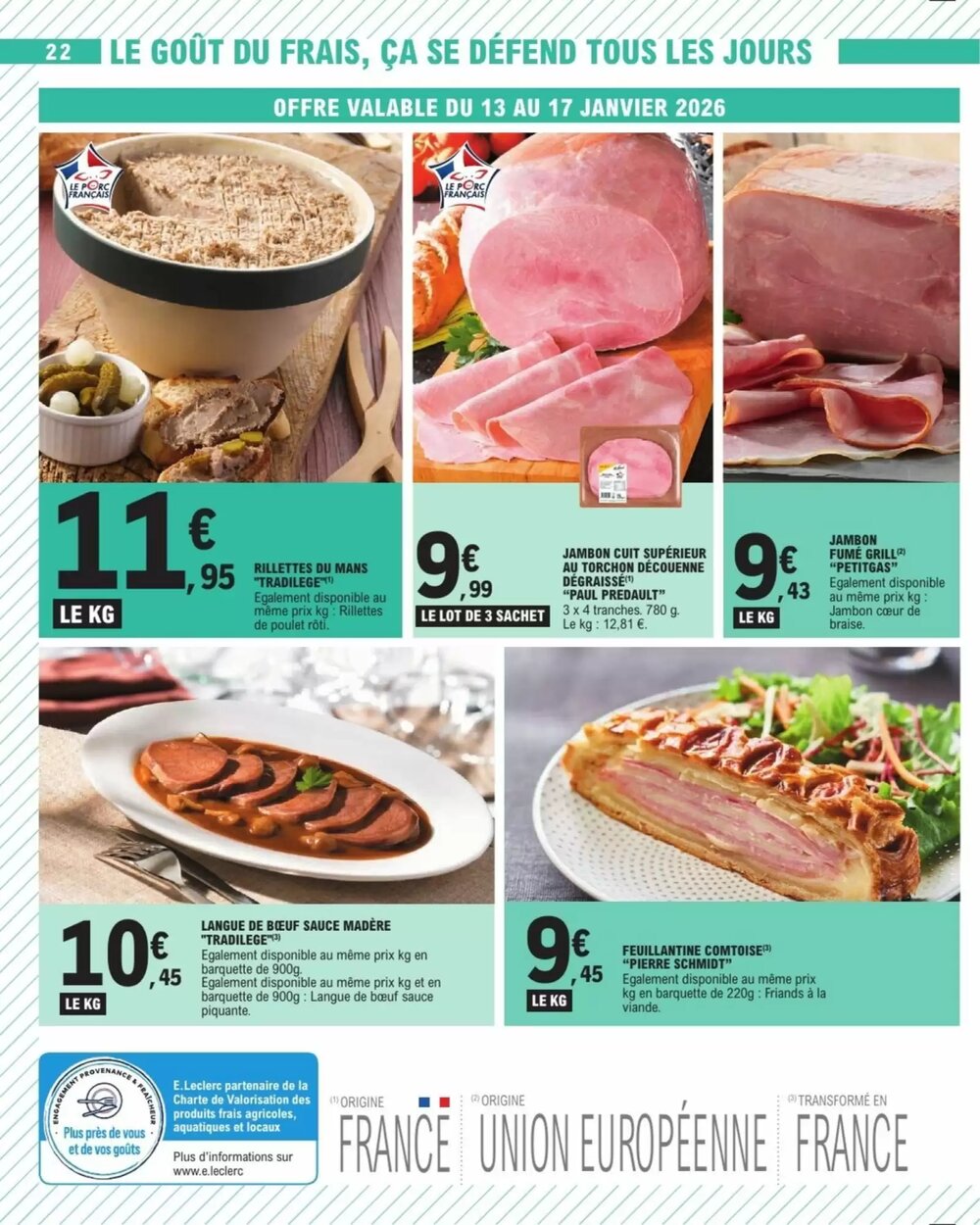 Prospectus promotionnel E.Leclerc valable à partir du 06/01/2026 - Page 22.