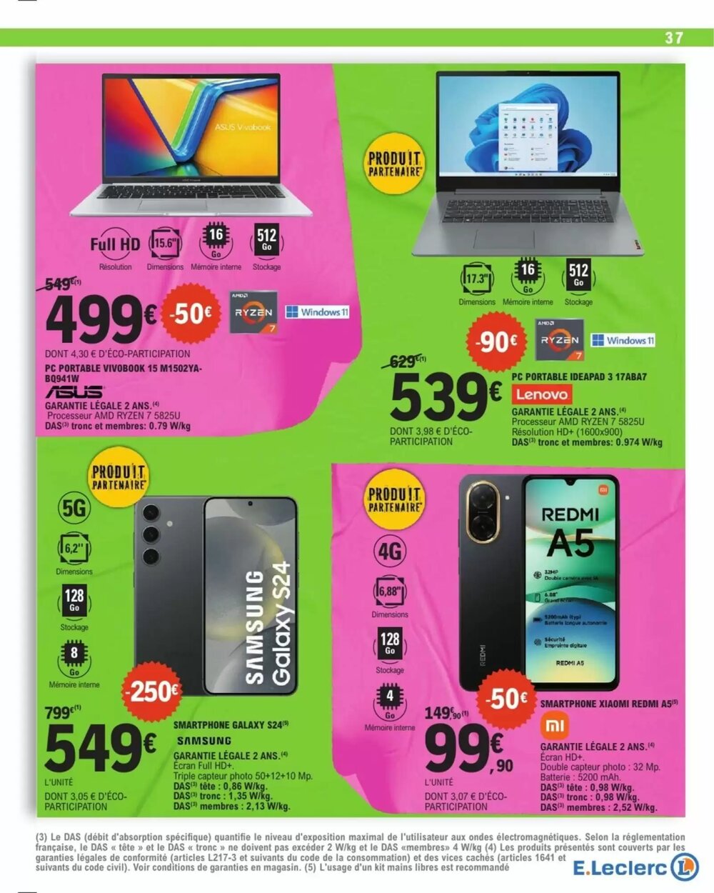 Prospectus promotionnel E.Leclerc valable à partir du 06/01/2026 - Page 37.