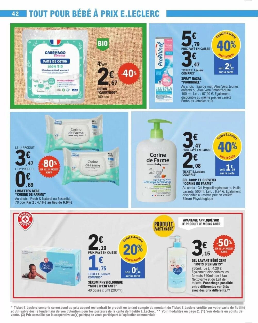 Prospectus promotionnel E.Leclerc valable à partir du 06/01/2026 - Page 42.