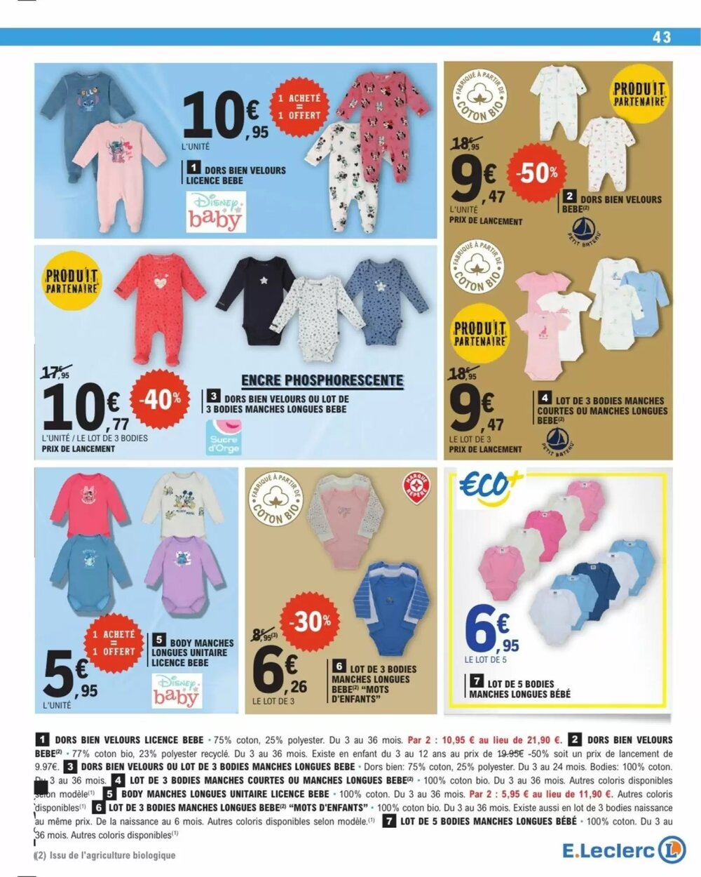Prospectus promotionnel E.Leclerc valable à partir du 06/01/2026 - Page 43.