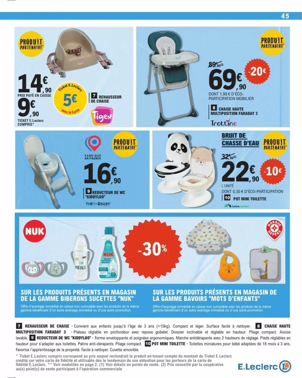 Prospectus promotionnel E.Leclerc valable à partir du 06/01/2026 - Page 45.