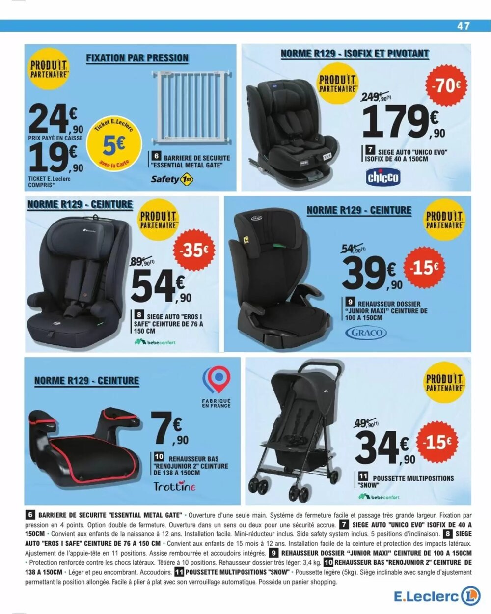 Prospectus promotionnel E.Leclerc valable à partir du 06/01/2026 - Page 47.