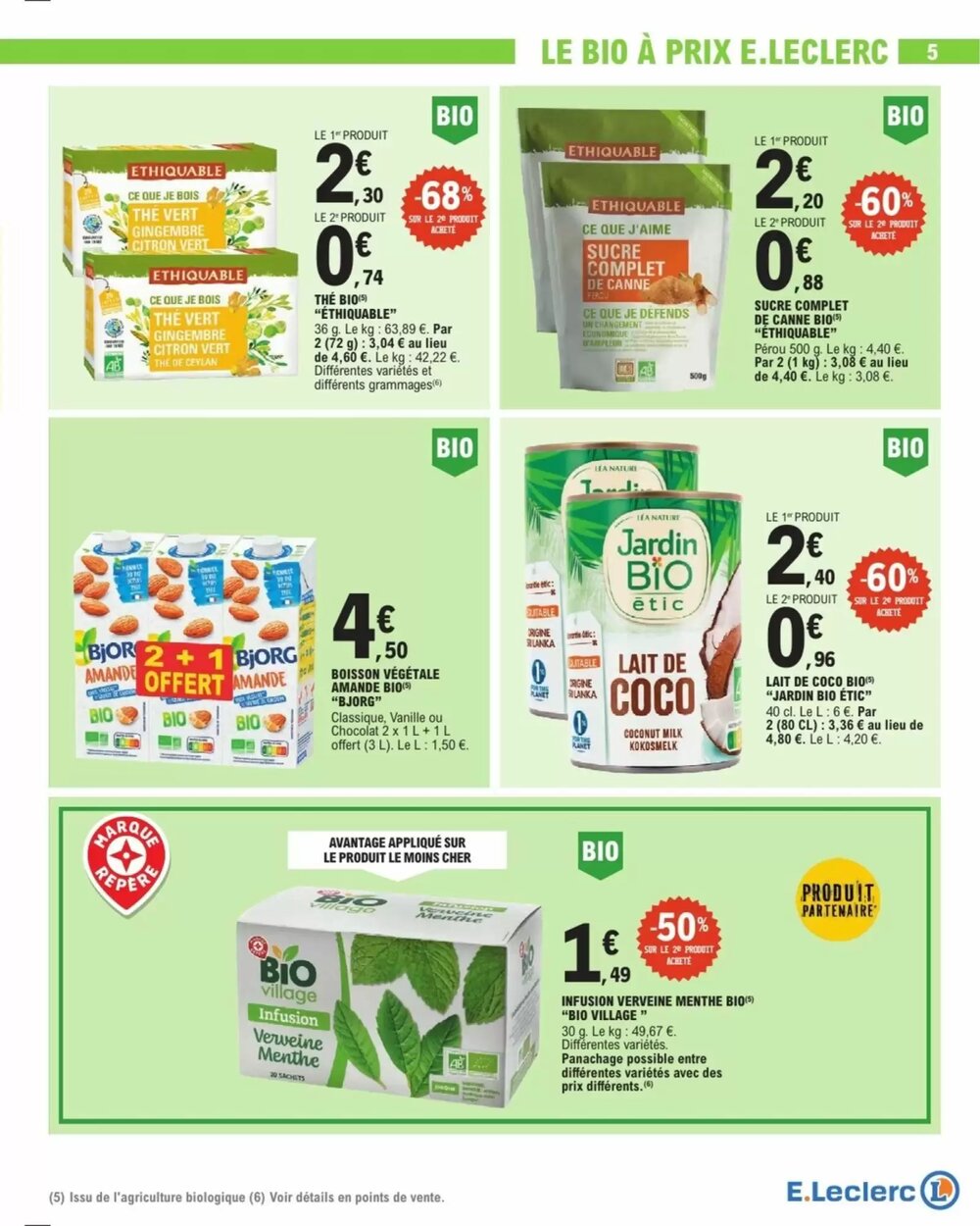 Prospectus promotionnel E.Leclerc valable à partir du 06/01/2026 - Page 5.