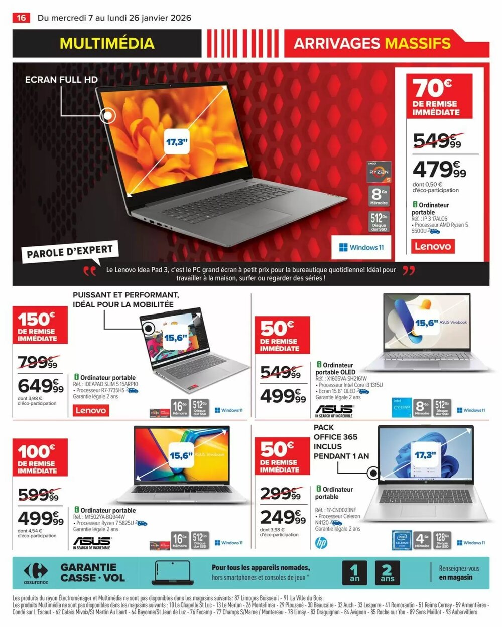 Prospectus promotionnel Carrefour valable à partir du 07/01/2026 - Page 18.