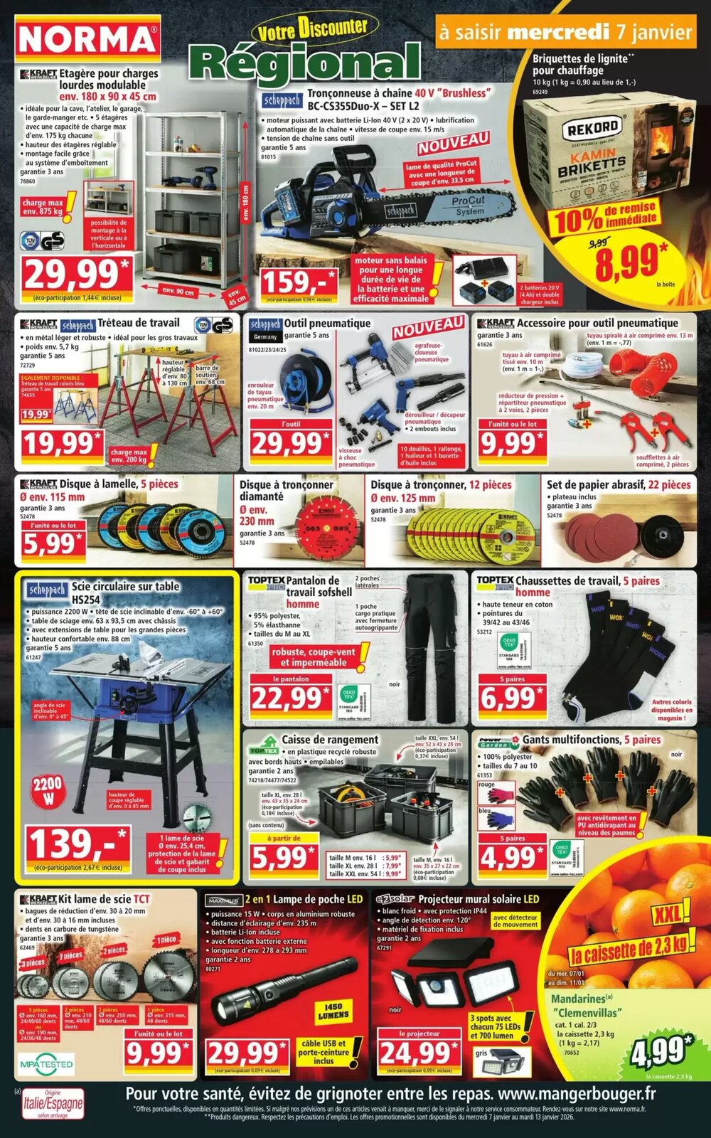Prospectus promotionnel Norma valable à partir du 07/01/2026 - Page 1.