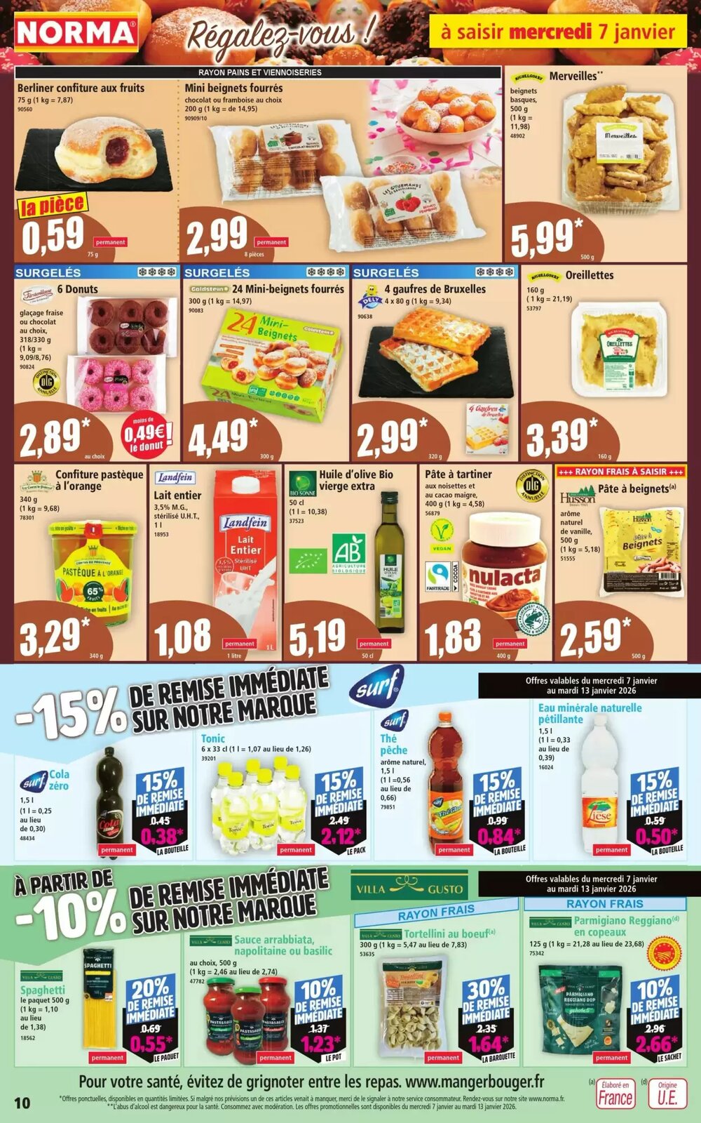 Prospectus promotionnel Norma valable à partir du 07/01/2026 - Page 10.