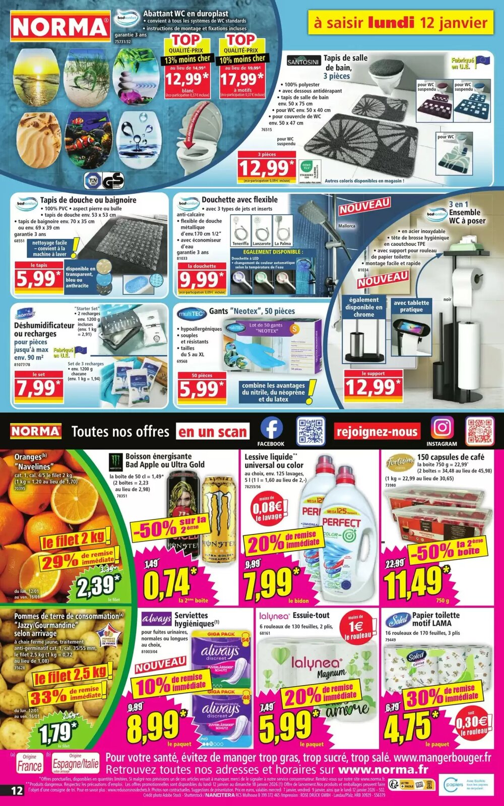 Prospectus promotionnel Norma valable à partir du 07/01/2026 - Page 12.