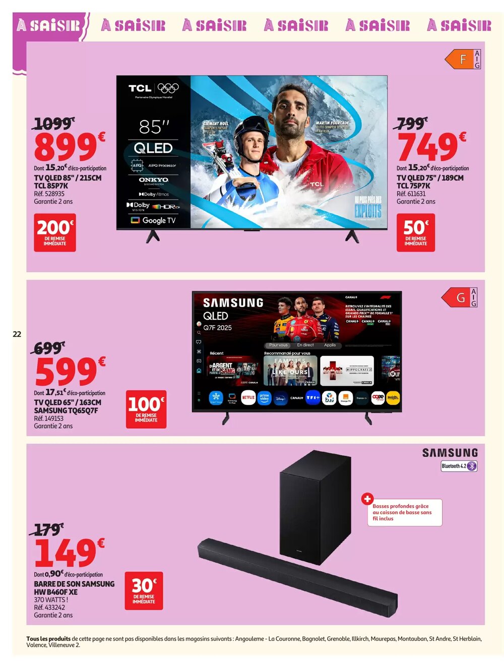 Prospectus promotionnel Auchan valable à partir du 07/01/2026 - Page 22.