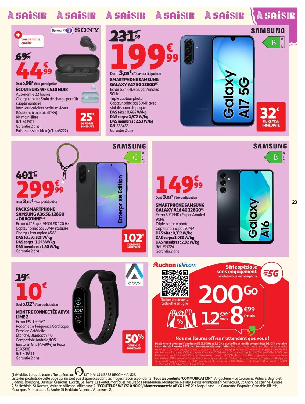Prospectus promotionnel Auchan valable à partir du 07/01/2026 - Page 23.