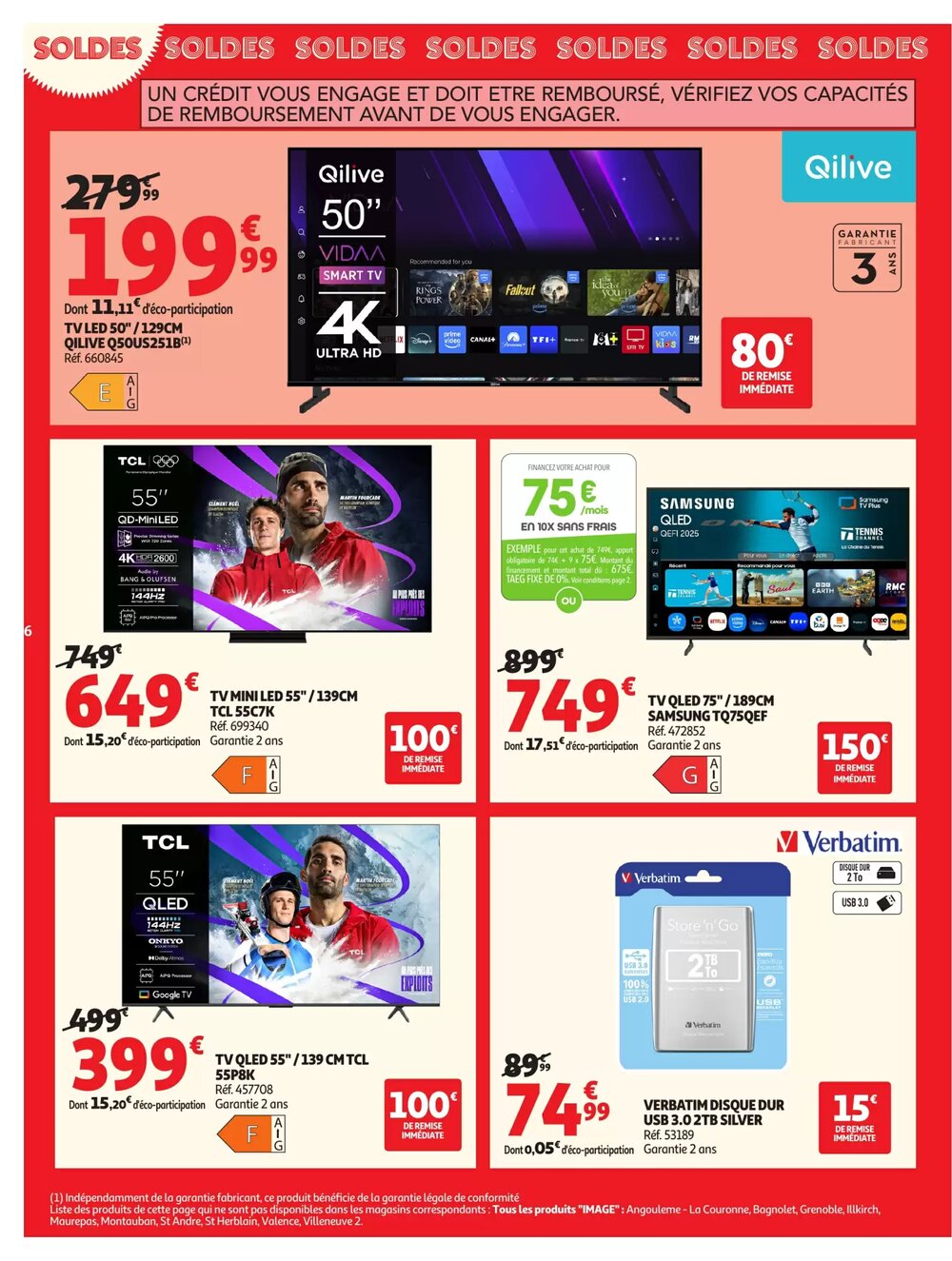 Prospectus promotionnel Auchan valable à partir du 07/01/2026 - Page 6.