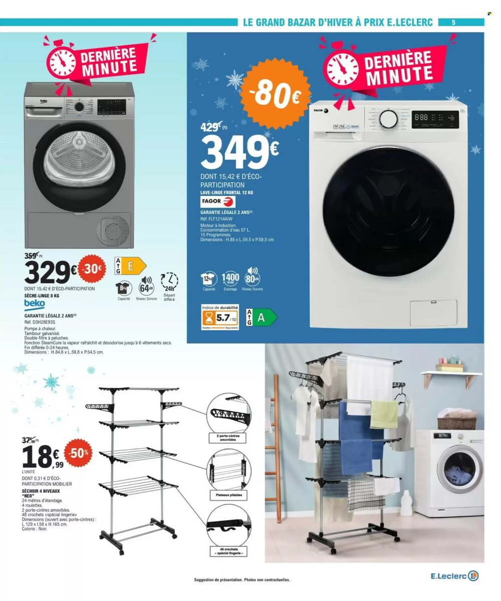 Prospectus promotionnel E.Leclerc valable à partir du 07/01/2026 - Page 5.