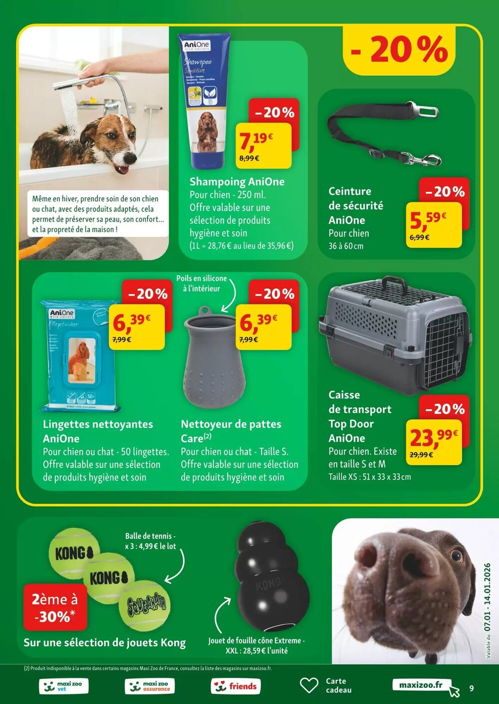 Prospectus promotionnel Maxi Zoo valable à partir du 07/01/2026 - Page 9.