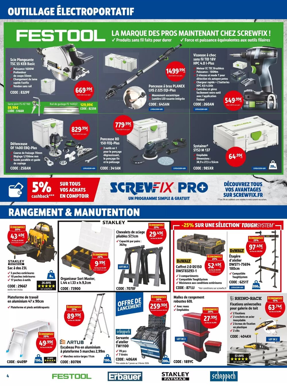 Prospectus promotionnel Screwfix valable à partir du 07/01/2026 - Page 4.