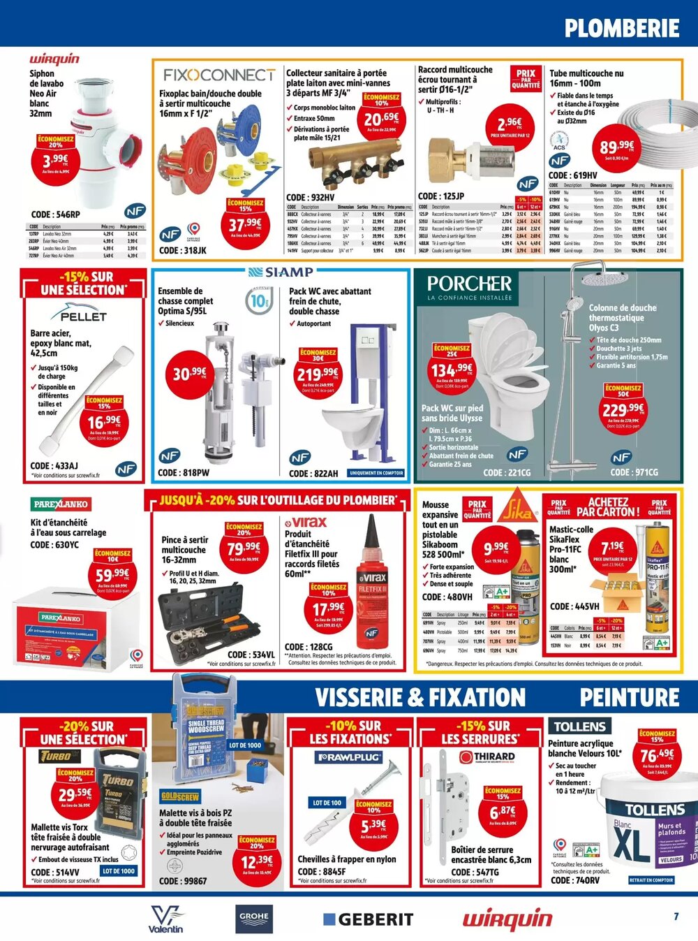 Prospectus promotionnel Screwfix valable à partir du 07/01/2026 - Page 7.