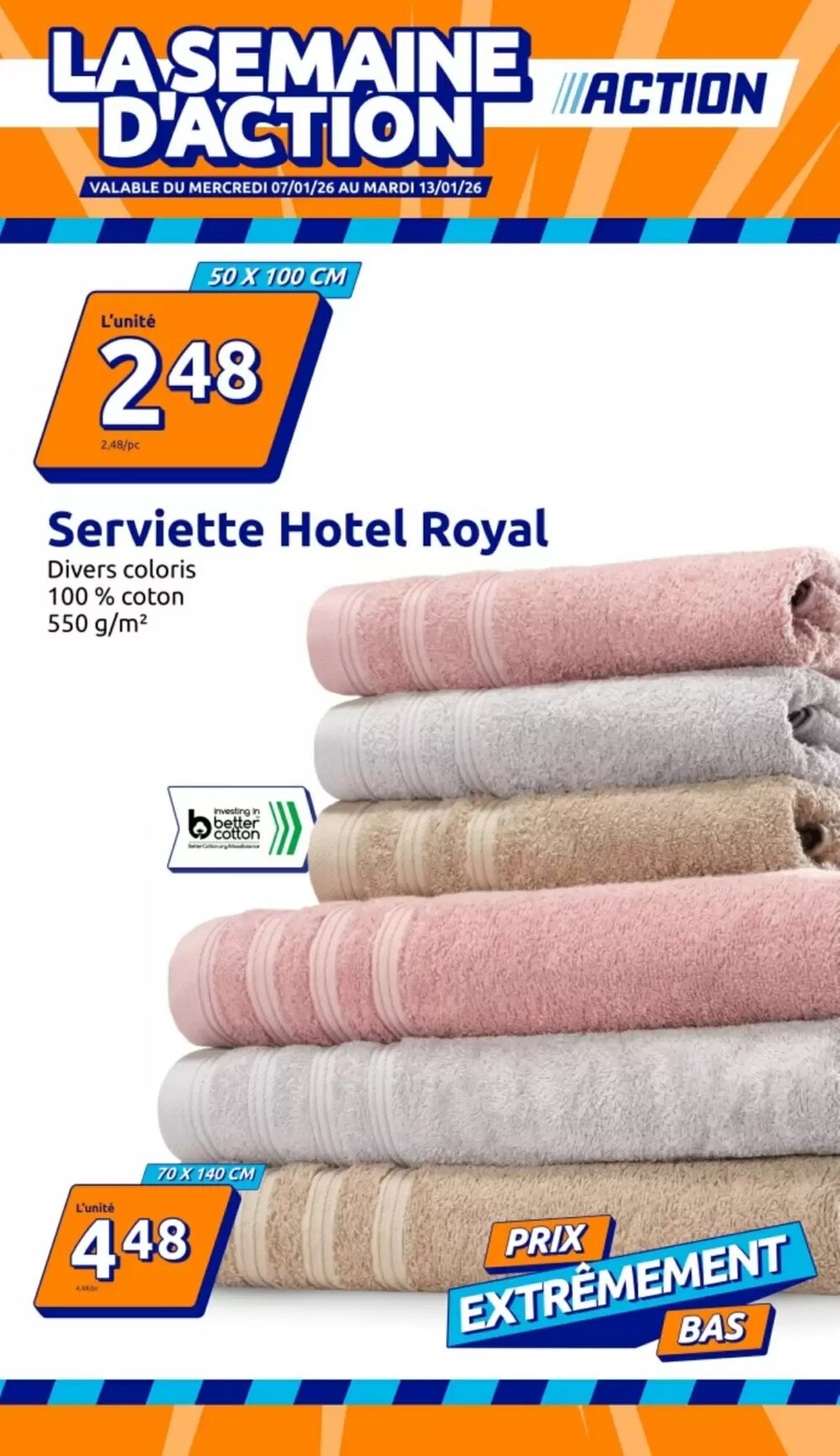 Prospectus promotionnel Action valable à partir du 07/01/2026 - Page 1.