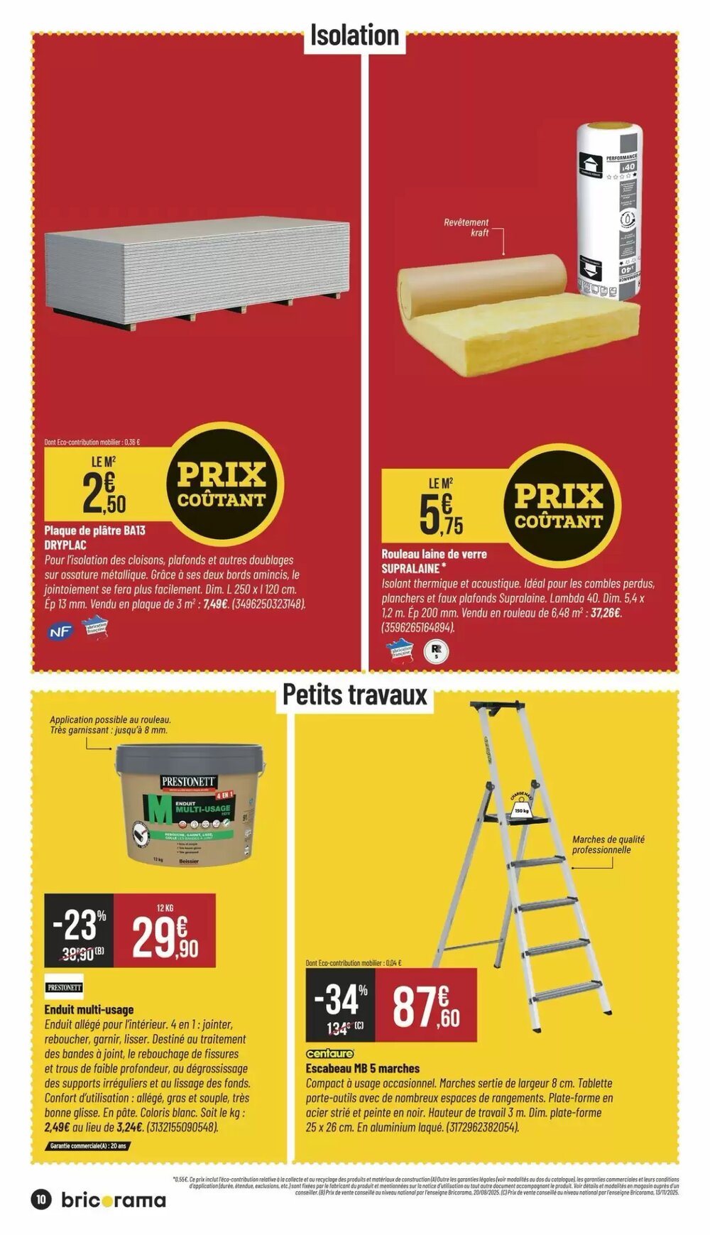 Prospectus promotionnel Bricorama valable à partir du 07/01/2026 - Page 10.