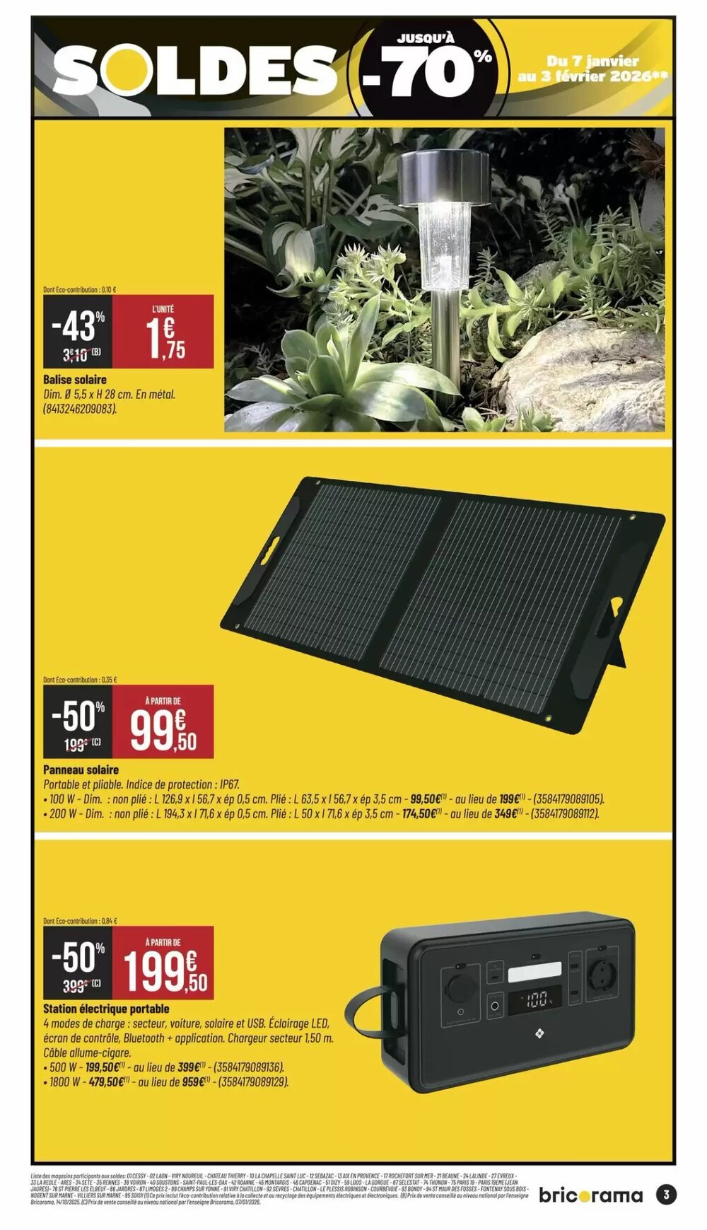 Prospectus promotionnel Bricorama valable à partir du 07/01/2026 - Page 3.