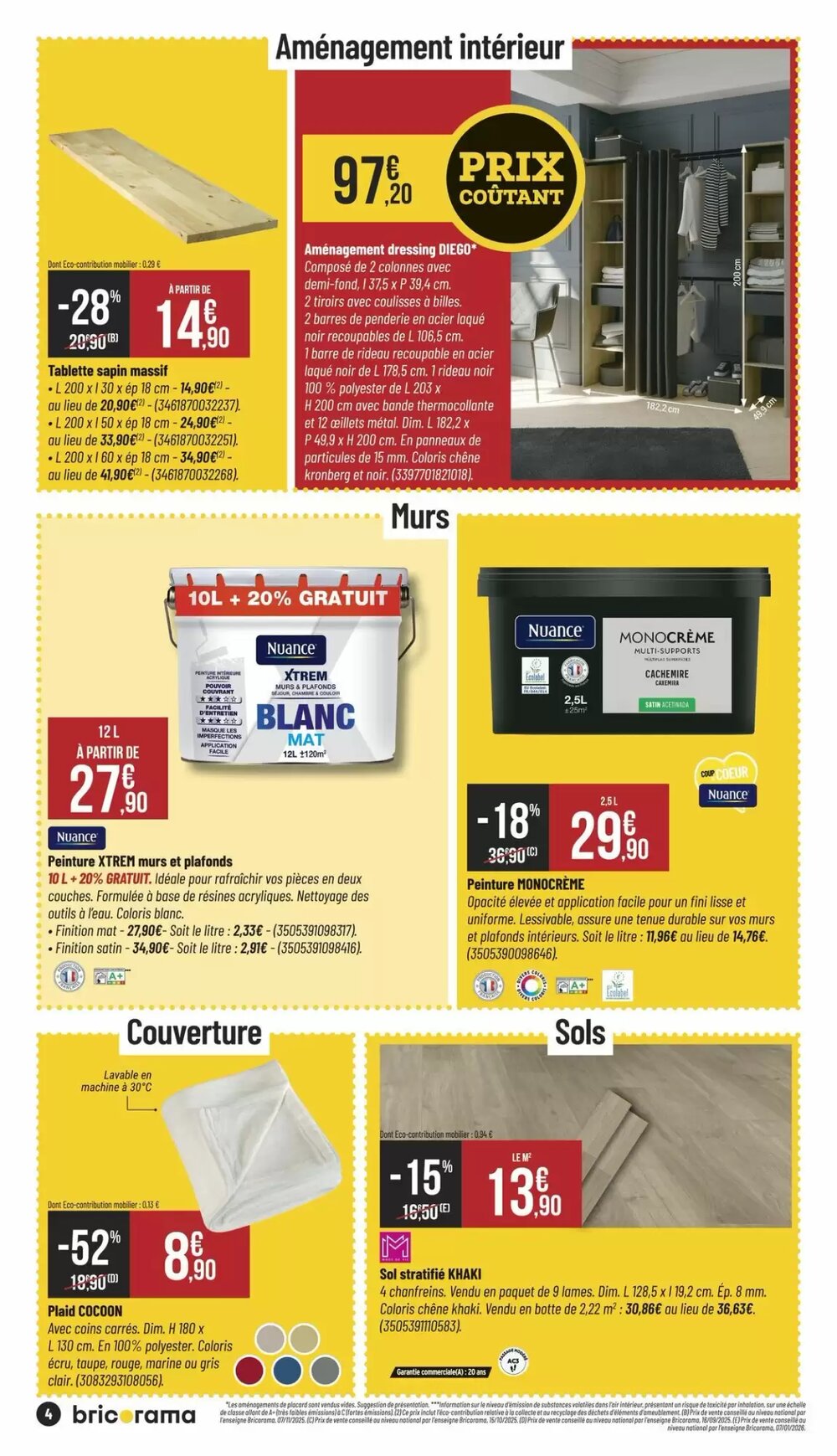 Prospectus promotionnel Bricorama valable à partir du 07/01/2026 - Page 4.