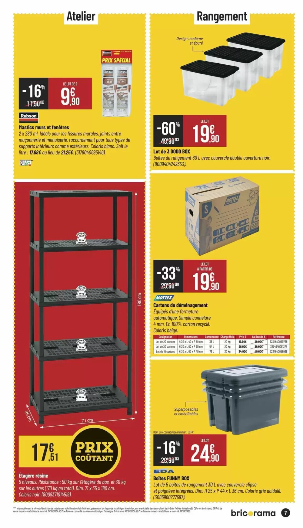 Prospectus promotionnel Bricorama valable à partir du 07/01/2026 - Page 7.