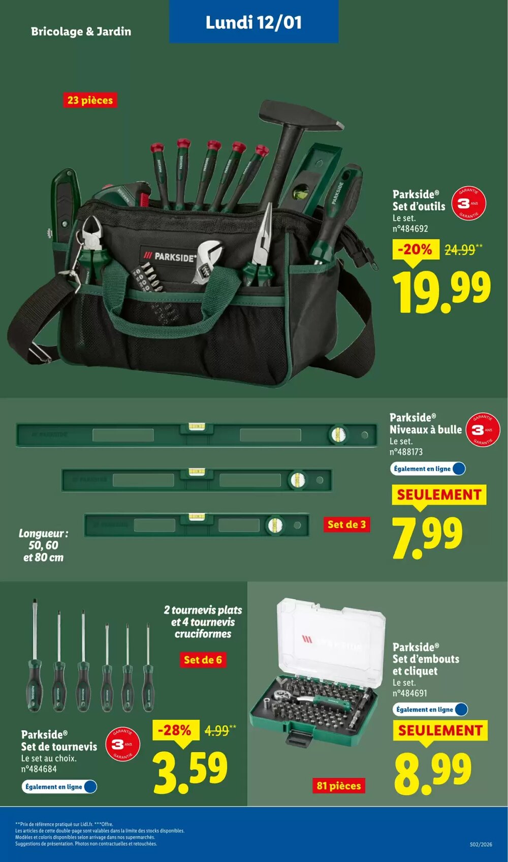 Prospectus promotionnel Lidl valable à partir du 08/01/2026 - Page 31.