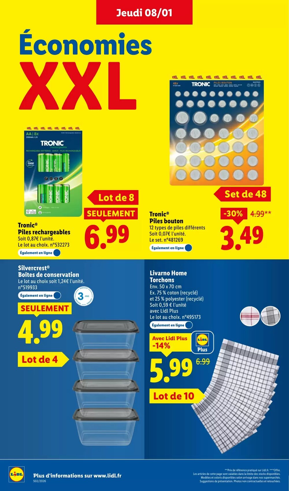 Prospectus promotionnel Lidl valable à partir du 08/01/2026 - Page 8.