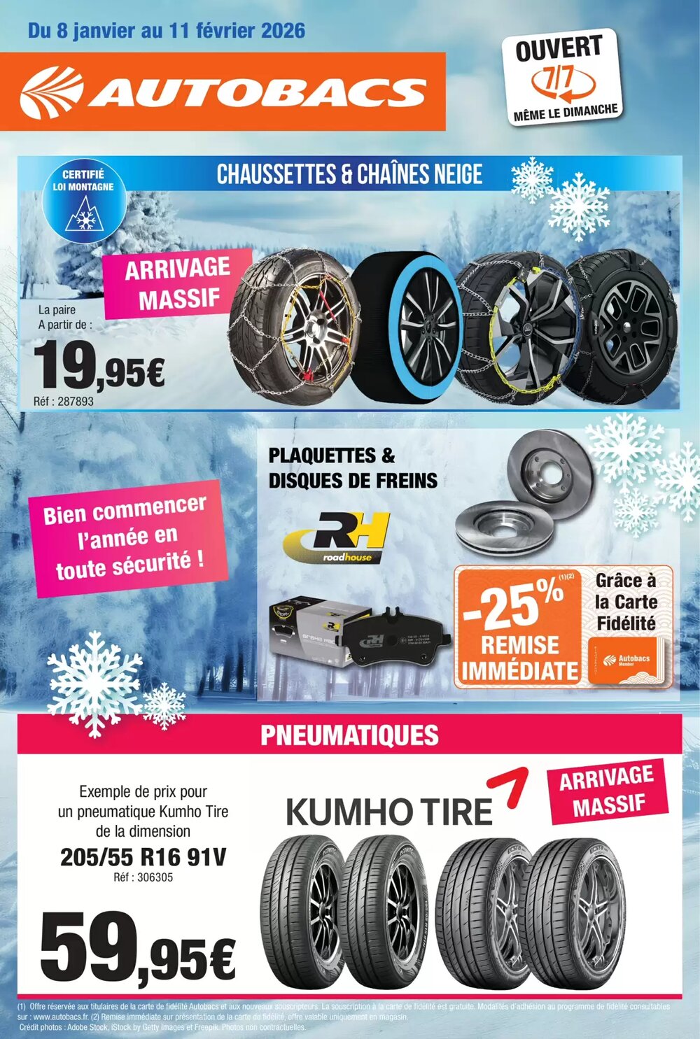 Prospectus promotionnel Autobacs valable à partir du 08/01/2026 - Page 1.