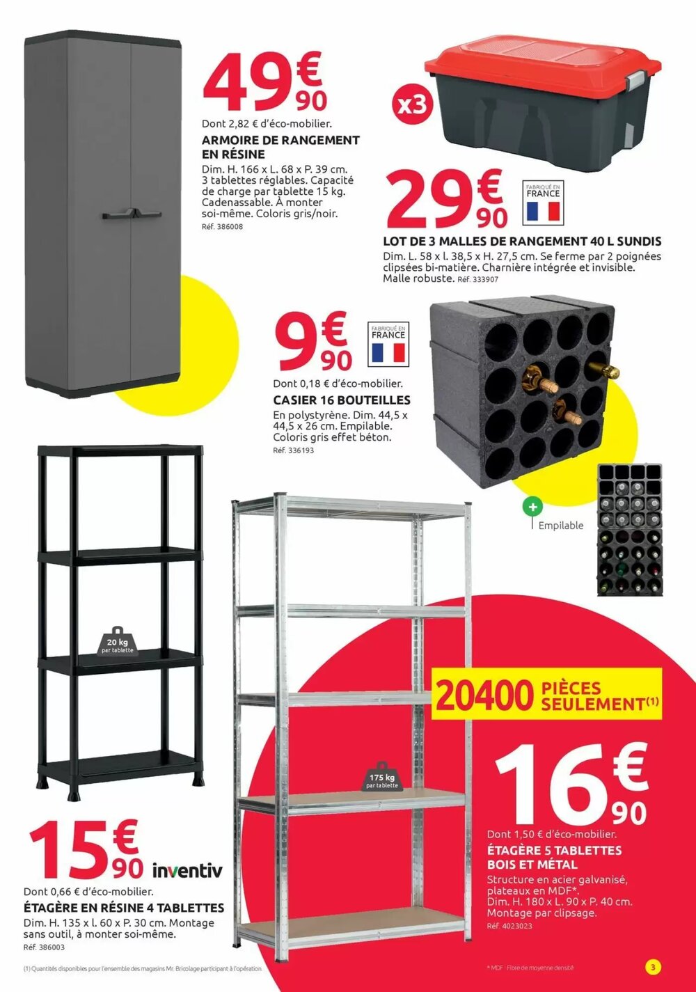 Prospectus promotionnel Mr Bricolage valable à partir du 08/01/2026 - Page 3.