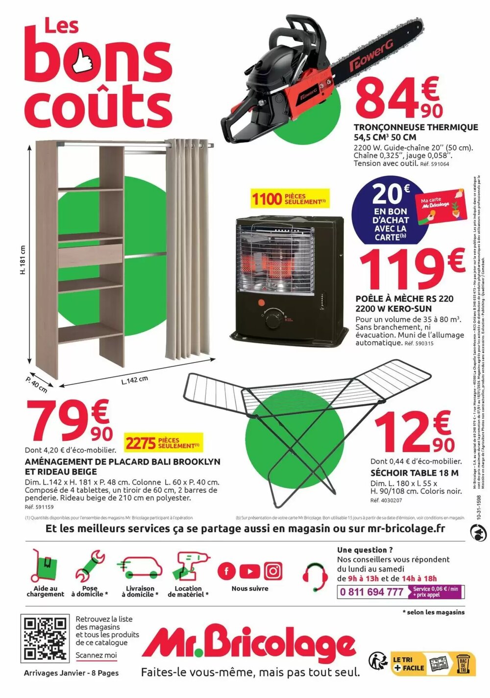 Prospectus promotionnel Mr Bricolage valable à partir du 08/01/2026 - Page 8.