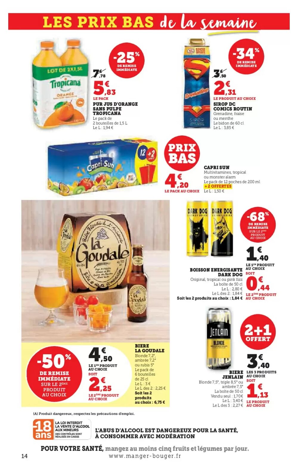 Prospectus promotionnel Super U valable à partir du 09/01/2026 - Page 14.