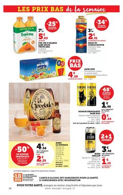 Prospectus promotionnel Super U valable à partir du 09/01/2026 - Page 14.