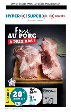 Prospectus promotionnel Super U valable à partir du 09/01/2026 - Page 1.