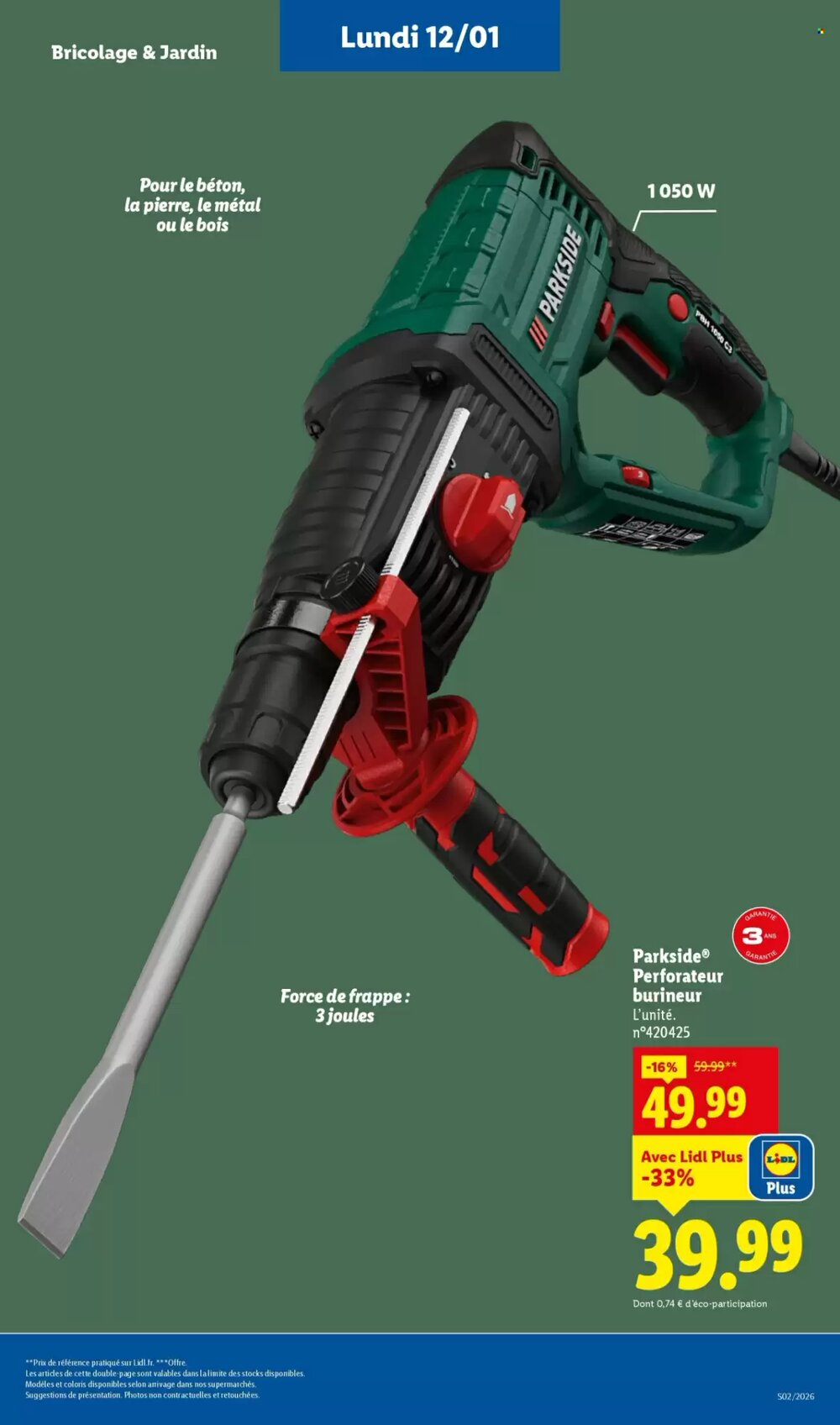 Prospectus promotionnel Lidl valable à partir du 12/01/2026 - Page 17.