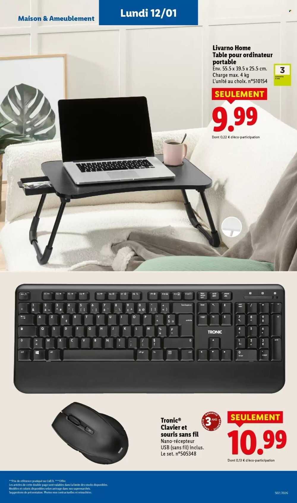 Prospectus promotionnel Lidl valable à partir du 12/01/2026 - Page 3.