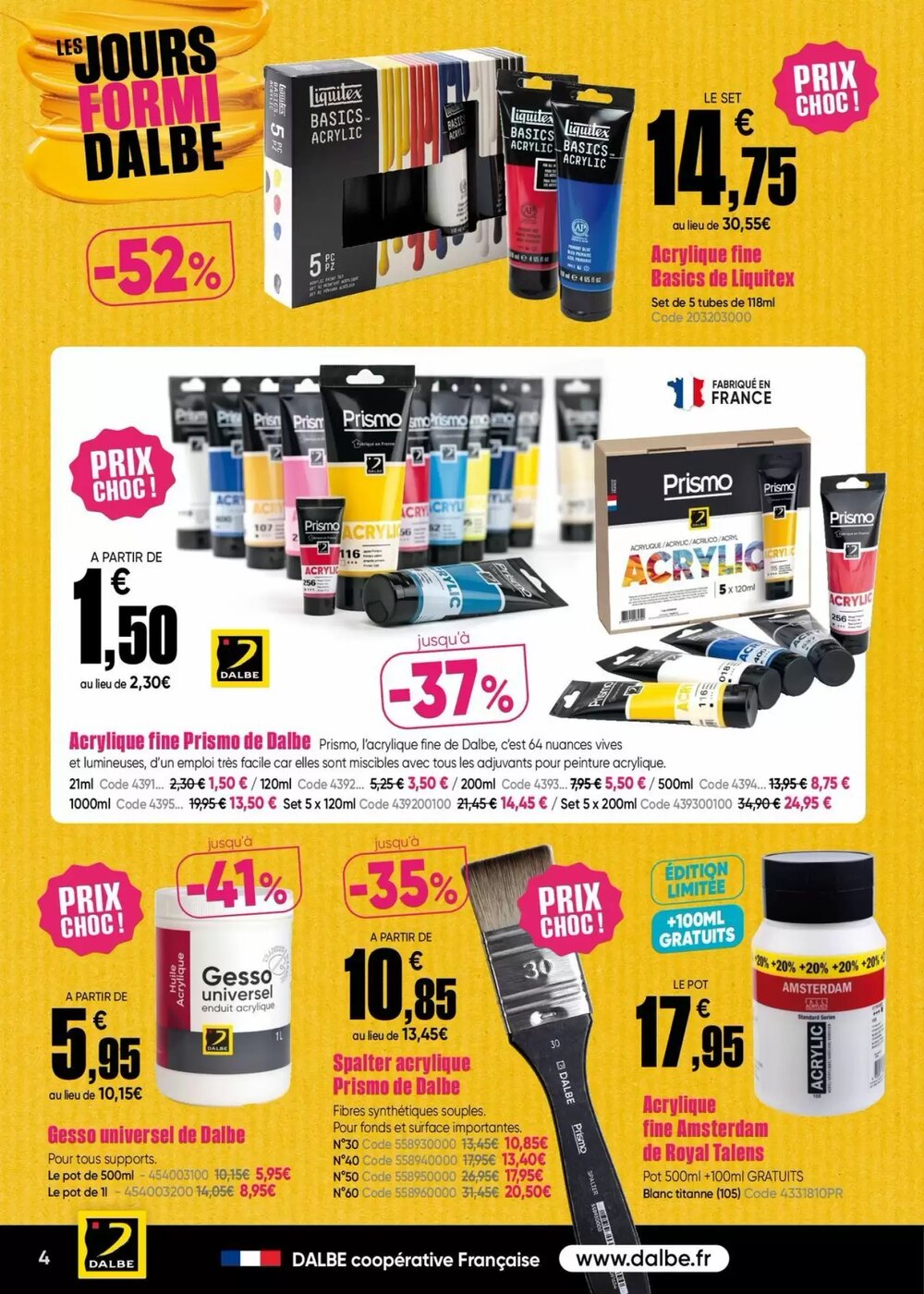 Prospectus promotionnel Dalbe valable à partir du 12/01/2026 - Page 4.