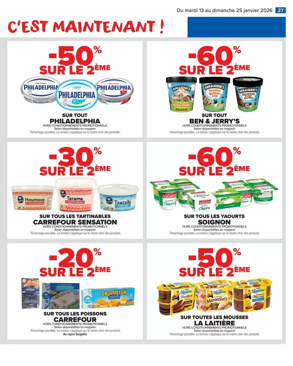 Prospectus promotionnel Carrefour valable à partir du 13/01/2026 - Page 29.