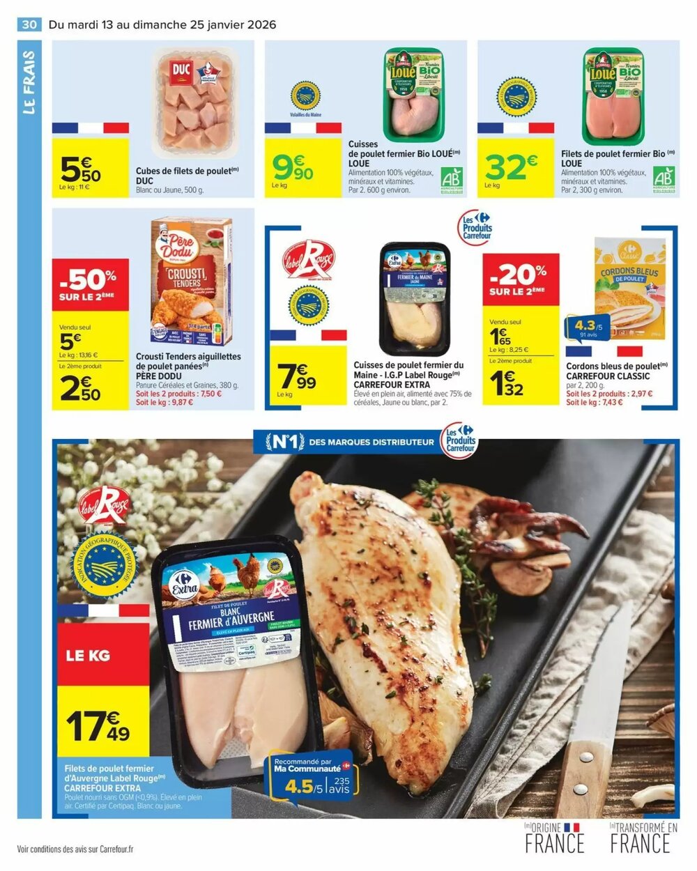 Prospectus promotionnel Carrefour valable à partir du 13/01/2026 - Page 32.