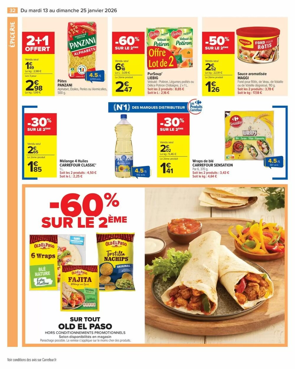 Prospectus promotionnel Carrefour valable à partir du 13/01/2026 - Page 34.