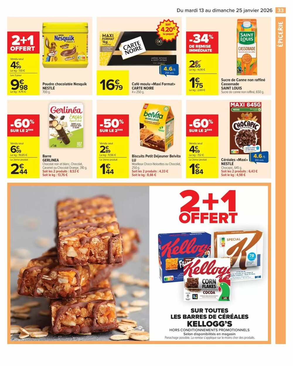 Prospectus promotionnel Carrefour valable à partir du 13/01/2026 - Page 35.