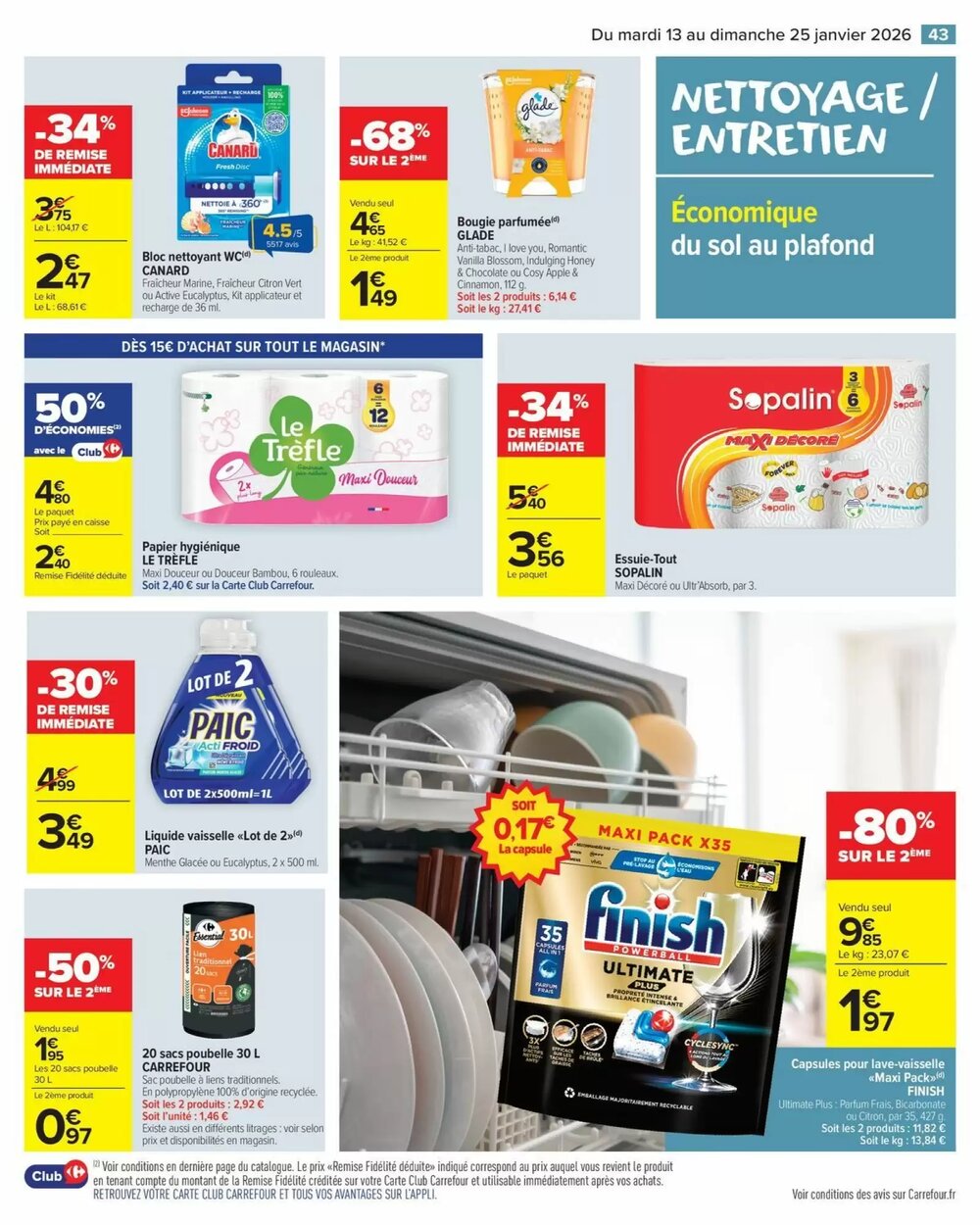 Prospectus promotionnel Carrefour valable à partir du 13/01/2026 - Page 45.
