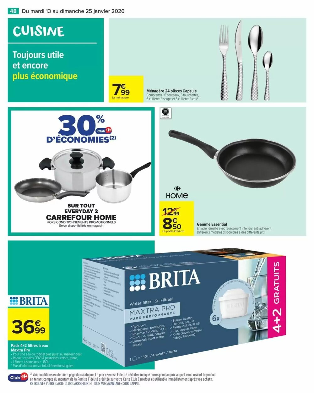 Prospectus promotionnel Carrefour valable à partir du 13/01/2026 - Page 50.