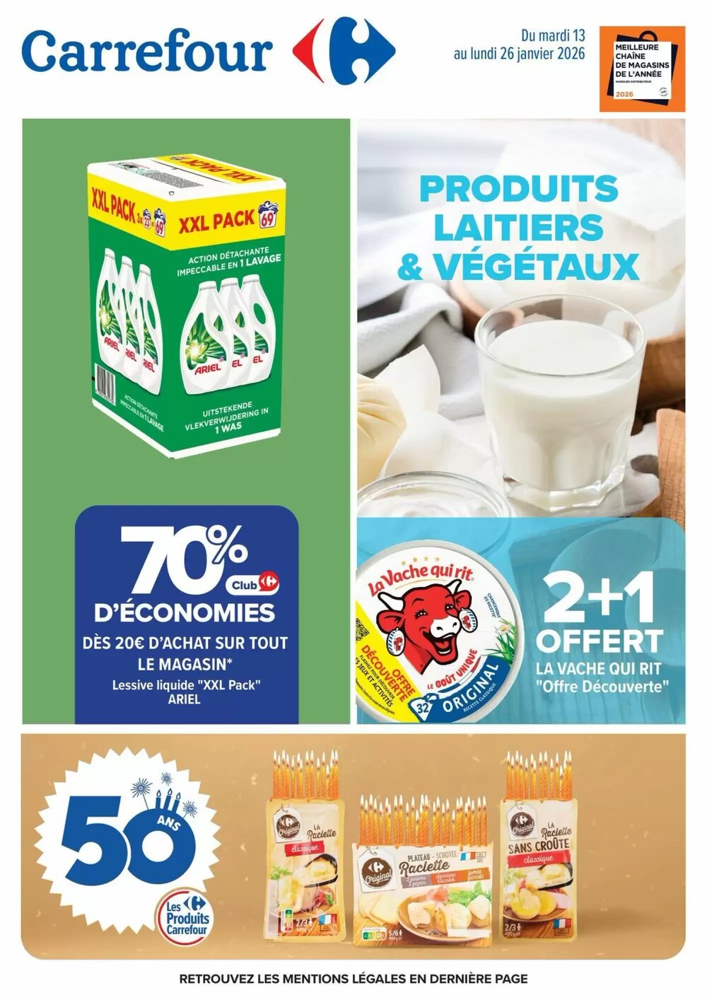 Prospectus promotionnel Carrefour valable à partir du 13/01/2026 - Page 1.