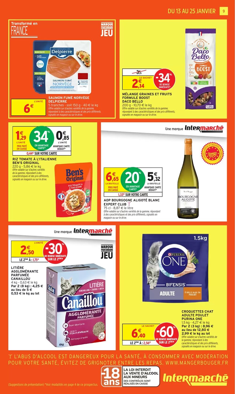 Prospectus promotionnel Intermarché valable à partir du 13/01/2026 - Page 9.