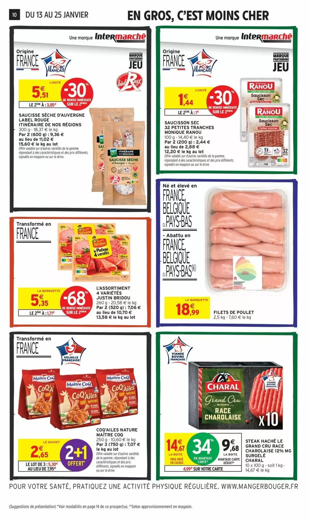 Prospectus promotionnel Intermarché valable à partir du 13/01/2026 - Page 10.